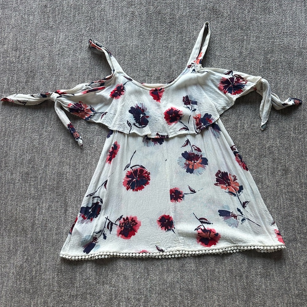 Off the Shoulder Floral Shirt
